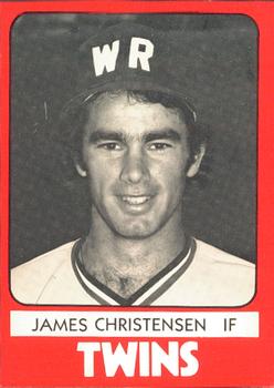1980 TCMA Wisconsin Rapids Twins #15 James Christensen Front