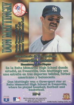 1996 Pacific Crown Collection - Hometown of the Players #HP-5 Don Mattingly Back