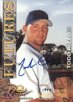 2001 Royal Rookies Futures - Autographs #8 Todd Rizzo Front