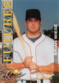 2001 Royal Rookies Futures - Limited Edition #14 Brian Wiese Front