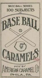 1909-11 American Caramel (E90-1) #NNO Jimmy Sheckard Back
