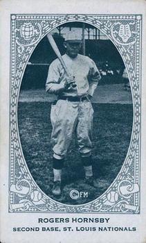 1922 E120 American Caramel Series of 240 #NNO Rogers Hornsby Front