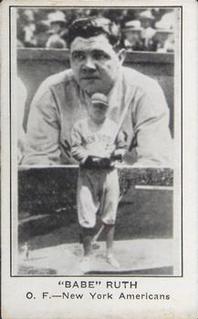 1922 E121 American Caramel Series of 120 #NNO Babe Ruth Front