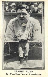 1921 American Caramel Series of 80 (E121) #NNO Babe Ruth Front