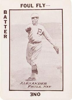 1913 Tom Barker Game WG6 #1 Grover Cleveland Alexander Front