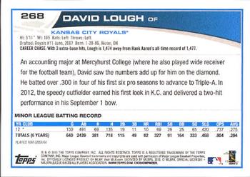 2013 Topps #268 David Lough Back