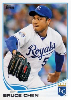 2013 Topps #641 Bruce Chen Front