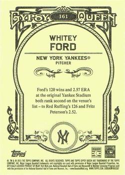 2013 Topps Gypsy Queen #161 Whitey Ford Back
