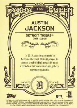 2013 Topps Gypsy Queen #166 Austin Jackson Back