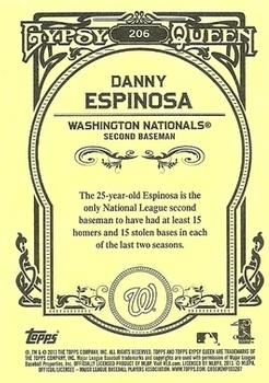 2013 Topps Gypsy Queen #206 Danny Espinosa Back