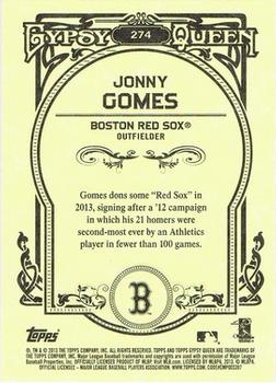 2013 Topps Gypsy Queen #274 Jonny Gomes Back