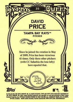 2013 Topps Gypsy Queen #35 David Price Back