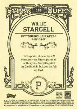 2013 Topps Gypsy Queen #168 Willie Stargell Back