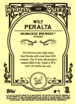 2013 Topps Gypsy Queen #169 Wily Peralta Back