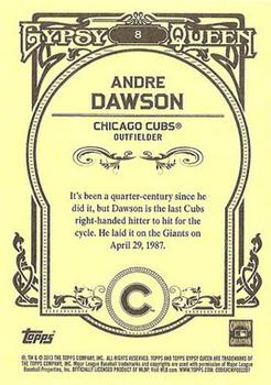 2013 Topps Gypsy Queen #8 Andre Dawson Back