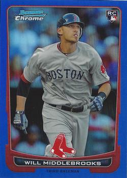2012 Bowman Chrome - Blue Refractors #189 Will Middlebrooks Front