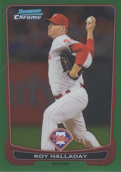 2012 Bowman Chrome - Green Refractors #1 Roy Halladay Front
