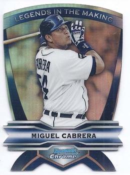 2012 Bowman Chrome - Legends In The Making Die Cuts #LIM-MC Miguel Cabrera Front