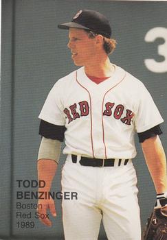 1989 Boston Red Sox Team Set (unlicensed) #3 Todd Benzinger Front