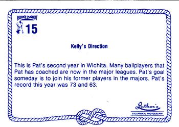 1989 Rock's Dugout Wichita Wranglers #15 Kelly's Direction Back