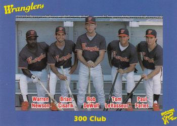 1989 Rock's Dugout Wichita Wranglers #8 300 Club Front