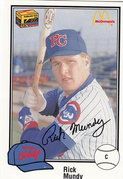1989 Peoria Chiefs #12 Rick Mundy Front