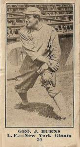 1916 Sporting News (M101-4) #20 George J. Burns Front