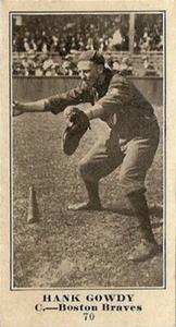 1916 Sporting News (M101-4) #70 Hank Gowdy Front