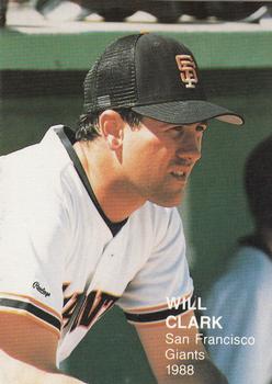 1988 Baseball's Best Series II (unlicensed) #9 Will Clark Front