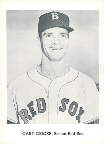 1962 Jay Publishing Boston Red Sox 5x7 Photos (Set C) #NNO Gary Geiger Front
