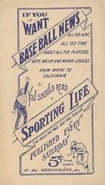 1910-11 Sporting Life M116 #NNO Boss Schmidt Back