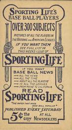 1910-11 Sporting Life M116 #NNO Amos Strunk Back