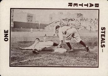 1913 National Game WG5 #NNO Runner sliding, fielder st bag Front