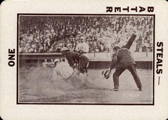 1913 National Game WG5 #NNO Sliding at plate, ump at right Front