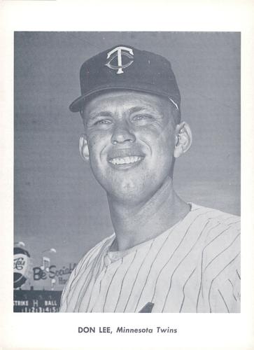 1962 Jay Publishing Minnesota Twins 5x7 Photos (Font Variation) #NNO Don Lee Front