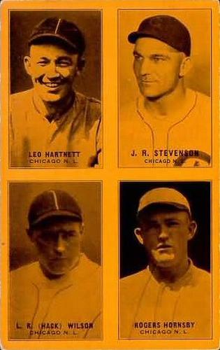 1931-32 Exhibits Four-in-One W463-2 #NNO Leo Hartnett / Jackson R. Stephenson / L.R. 