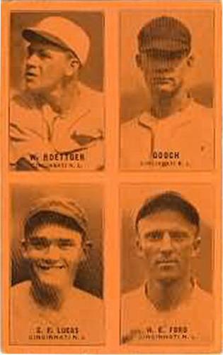 1931-32 Exhibits Four-in-One W463-2 #NNO Walter Roettger / Johnny Gooch / Charles F. Lucas / Horace H. Ford Front