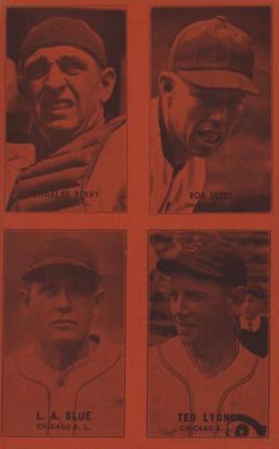 1933 Exhibits Four-in-One W463-3 #NNO Charles Berry / Bob Seeds / Lu Blue / Ted Lyons Front