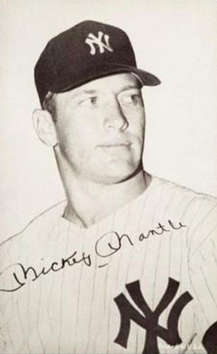 1947-66 Exhibits (W461) #NNO Mickey Mantle Front
