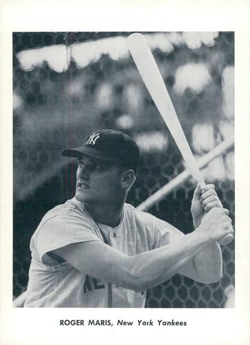 1962 Jay Publishing New York Yankees 5x7 Photos (Font Variation) #NNO Roger Maris Front