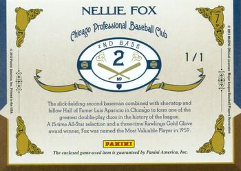 2011 Panini Prime Cuts - Timeline Trios Materials MVP Prime #7 Nellie Fox Back