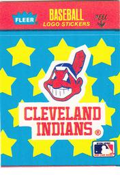 1986 Fleer Classic Miniatures - Logo Stickers (Stars) #NNO Cleveland Indians Front