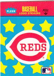 1986 Fleer Classic Miniatures - Logo Stickers (Stars) #NNO Cincinnati Reds Front