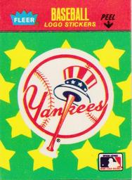 1988 Fleer Classic Miniatures - Logo Stickers (Stars) #NNO New York Yankees Front