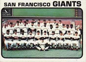 1973 Topps #434 San Francisco Giants Front