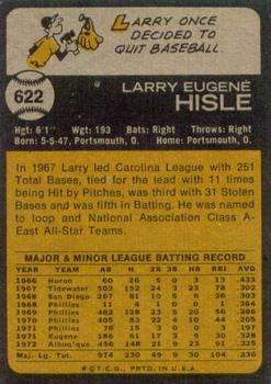 1973 Topps #622 Larry Hisle Back