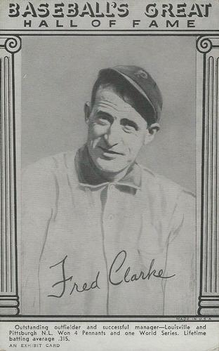 1948 Baseball's Great HOF Exhibits (W464) #NNO Fred Clarke Front