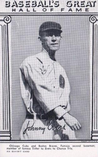 1948 Baseball's Great HOF Exhibits (W464) #NNO Johnny Evers Front