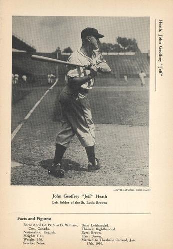 1946-49 Sports Exchange (W603) #2-4 Jeff Heath Front