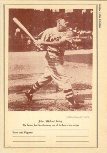1946-49 Sports Exchange (W603) #3-7 Johnny Pesky Front